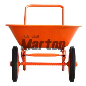 รถเข็นปูนMARTON รุ่นล้อคู่ยางตัน (สีส้ม) STINTERTRADE