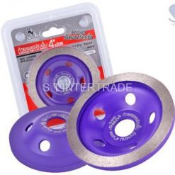 ถ้วยเพชรขัดพื้น 4"xRIM ขัดหยาบ 400PR SUMO (สีม่วง)