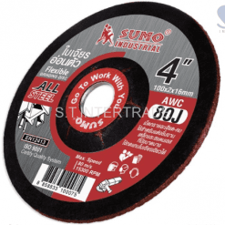 ใบเจียร 4” (100x2mm) AWC80J SUMO สีแดง