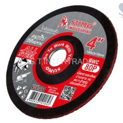 ใบเจียร 4” (100x2mm) AWC80P SUMO สีแดง