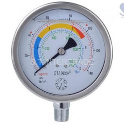 เกจ์น้ำมัน 63mm.x250barx1/4" ออกล่าง