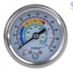 เกจ์น้ำมัน 63mm.x25barx1/4" ออกหลัง