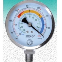 เกจ์ Vacuum 63 mm.BSPT1/4"-1bar/760mmHg BD