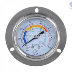 เกจ์น้ำมัน 63mm.x160barx1/4" ออกหลัง (มีปีก)