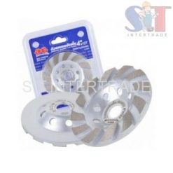 ถ้วยเพชรขัดพื้น 4"x12T ขัดหยาบ 412SR BOXING (สีเงิน)