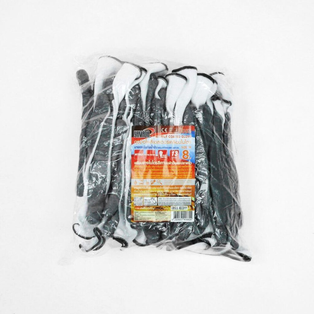 ถุงมือโพลีเอสเตอร์เคลือบไนไตร YAMADA STINTERTRADE