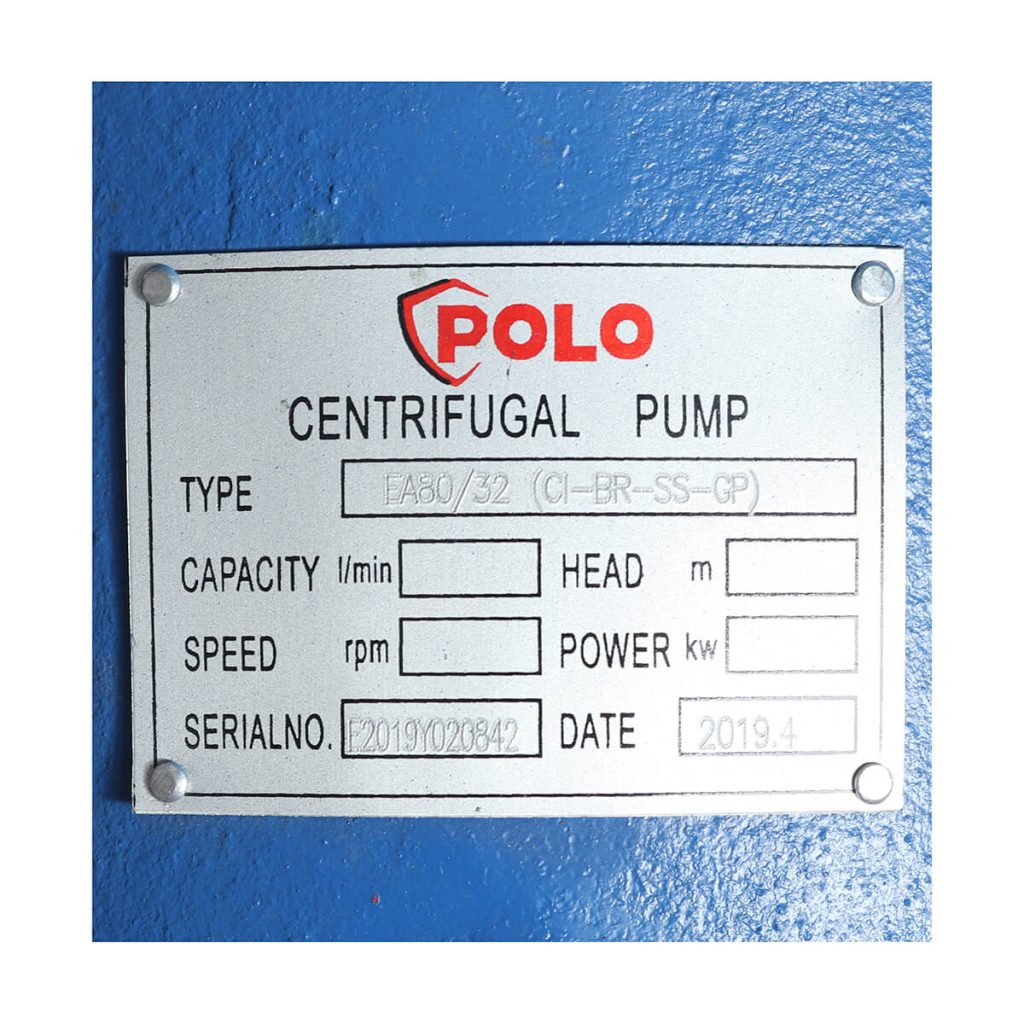 ปั๊มเพลาลอย GRAND PACKING รุ่น EA80/32 STINTERTRADE