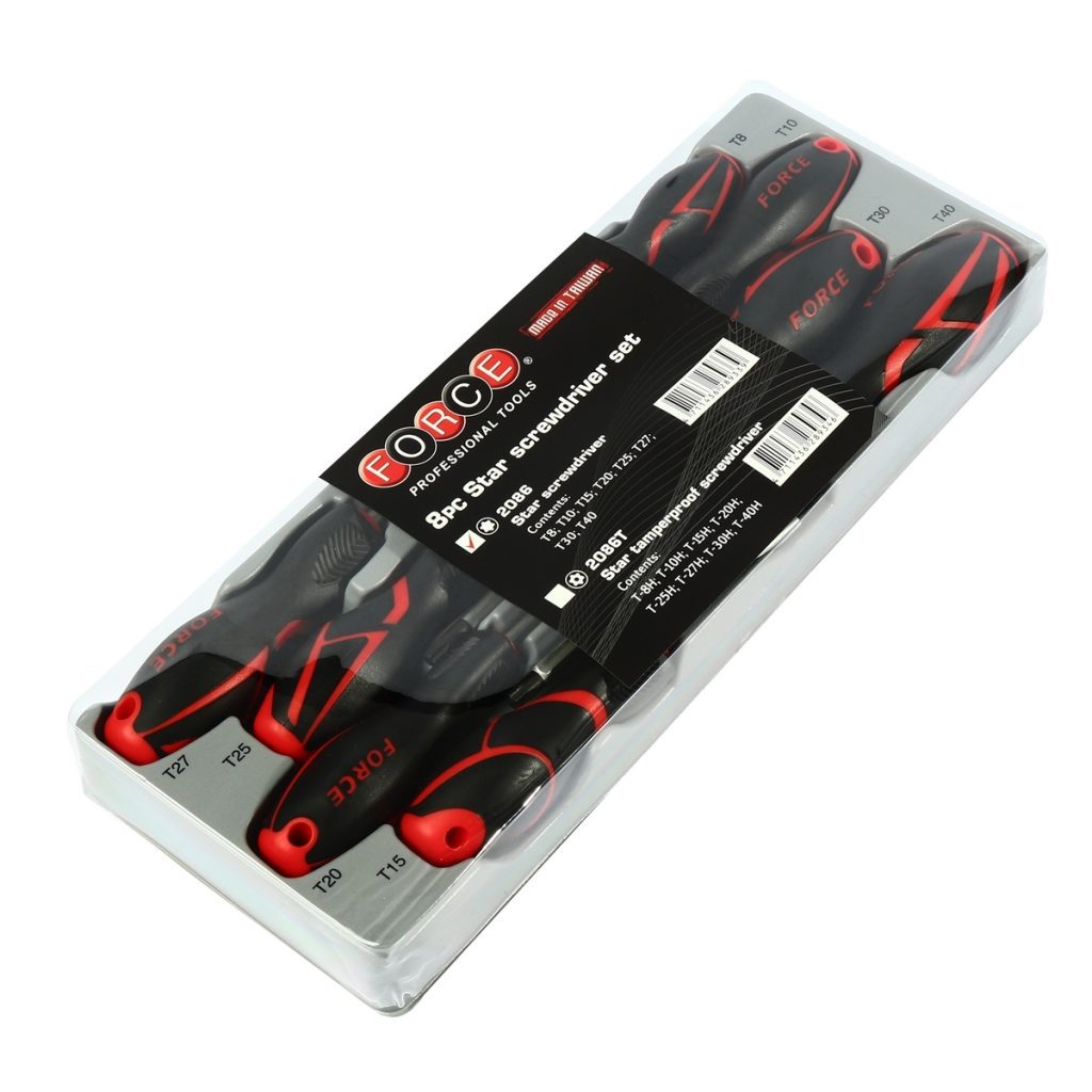 ชุดไขควงปากจีบ 8ชิ้น FORCE รุ่น 2086 by STNTRADE