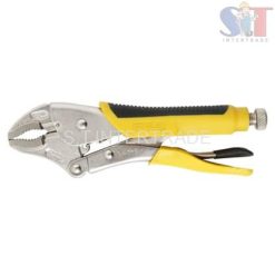 84-369 คีมล็อค ด้ามหุ้มยาง ปากโค้ง 10"