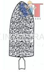 OKURA หินเจียรนัยไฟเบอร์สีดำ รุ่น BAJ7