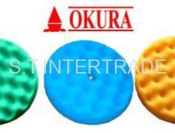 OKURA ฟองน้ำ 2 หน้า 7″ แบบลูกคลื่น ใช้คู่กับข้อต่อเกลียว