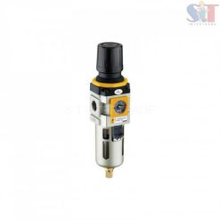 EMC ตัวกรองลมพร้อมตัวตั้งลมมีเกจ์ในตัวในถ้วยโพลีคาร์บอเนท รุ่น EIW3000-03 ขนาด 3/8"