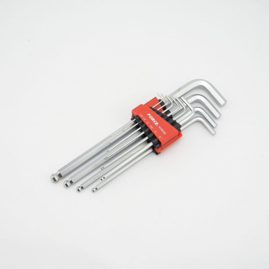 ชุดประแจแอลหัวบอล ก้านยาวพิเศษ FORCE รุ่น 5102XLB by STNTRADE
