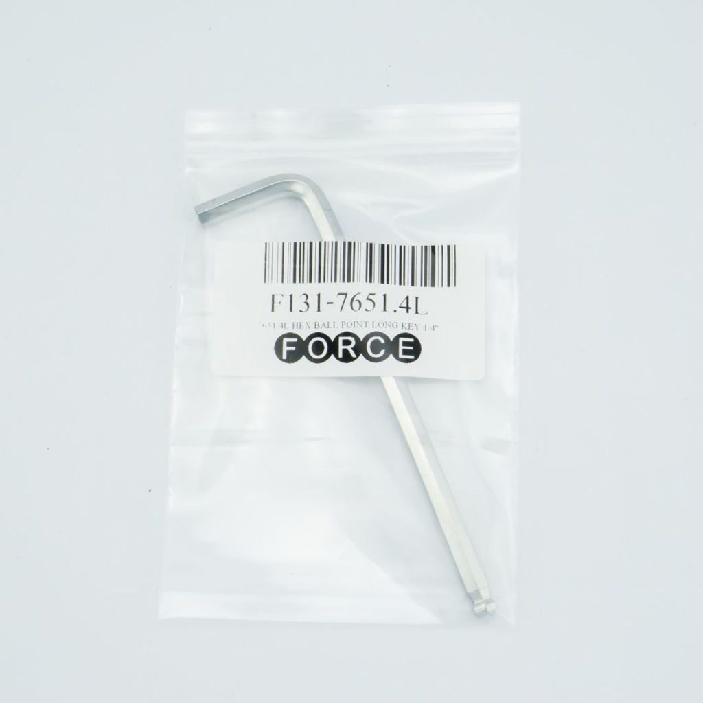 ประแจแอลหัวบอล ยาว เบอร์ 1/4" FORCE รุ่น 7651.4L by STNTRADE