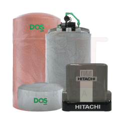 DOS NATURA WATER PAC ถังเก็บน้ำ พร้อมปั๊มน้ำฮิตาชิ 1500 ลิตร/2000 ลิตร
