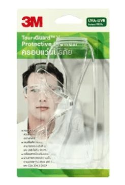 3M TGV01-100 ครอบแว่นนิรภัย เลนส์ใส