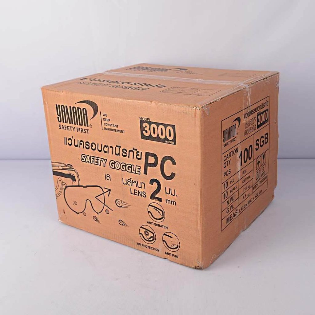แว่นครอบตานิรภัยกันสารเคมี 3000 YAMADA STINTERTRADE