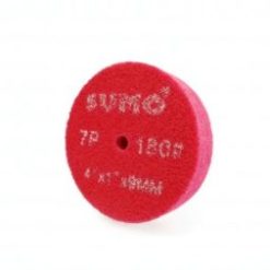 ลูกล้อใยสังเคราะห์ size : 4"x1" No.180 7P (สีแดง)