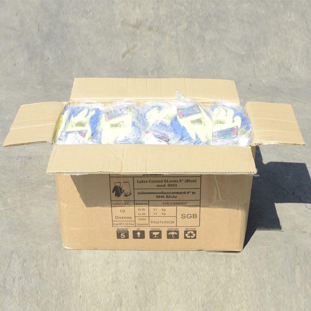 ถุงมือคอตตอนเคลือบยางธรรมชาติ YAMADA STINTERTRADE