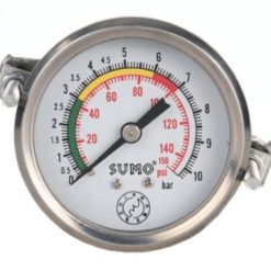 เกจ์น้ำมัน 63mm.x10barx1/4"ออกหลัง Uแคมป์