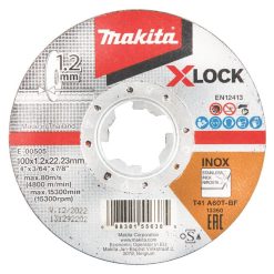 E-00505 แผ่นตัด 4"X1.2 มิล X-LOCK