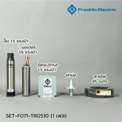 ชุดปั๊มน้ำบาดาล (ปั๊มซับเมอร์ส) Franklin รุ่น TRI-SEAL ขนาด 4 นิ้ว