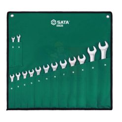 ชุดประแจแหวนข้างปากตาย 14 ชิ้น (มิล) SATA 09026