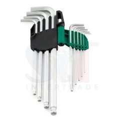 ชุดประแจหกเหลี่ยมยาวพิเศษ 9 ชิ้น CRV SATA 09101A