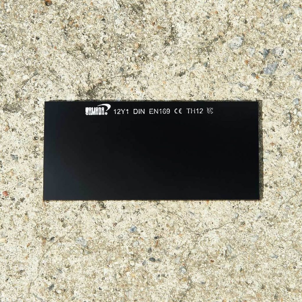 กระจกกันแสงเชื่อมสีเขียวเข้มเบอร์ 12 YAMADA STINTERTRADE