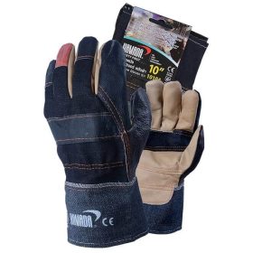 ถุงมือหนังเฟอร์นิเจอร์สั้นหลังผ้า YAMADA STINTERTRADE