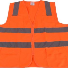 เสื้อจราจรแฟบริคมีกระเป๋า OR-6666PK YAMADA STINTERTRADE