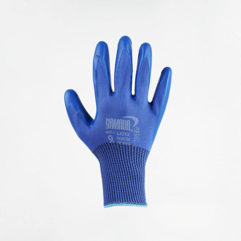 ถุงมือโพลีเอสเตอร์เคลือบยางธรรมชาติ YAMADA STINTERTRADE